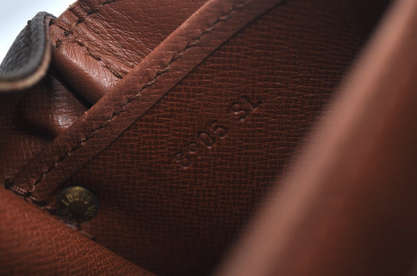 Auth Louis Vuitton Monogram Cartouchiere MM M51253 Shoulder Cross Bag Junk L0528