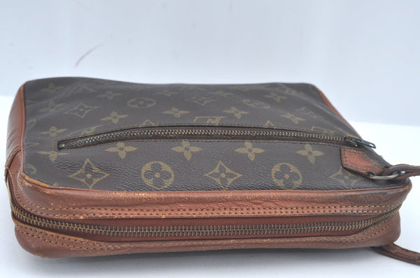 Authentic Louis Vuitton Monogram Pochette Sport Clutch Hand Bag Old Model L0530
