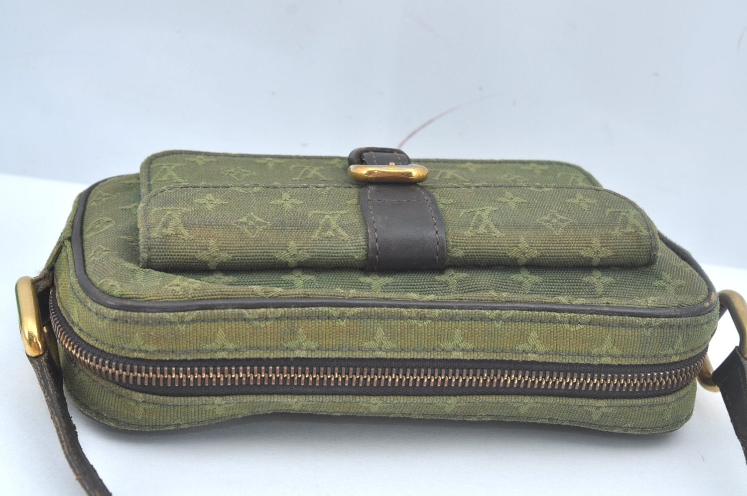 Auth Louis Vuitton Monogram Mini Juliet MM Shoulder Bag Khaki M92418 LV L0531