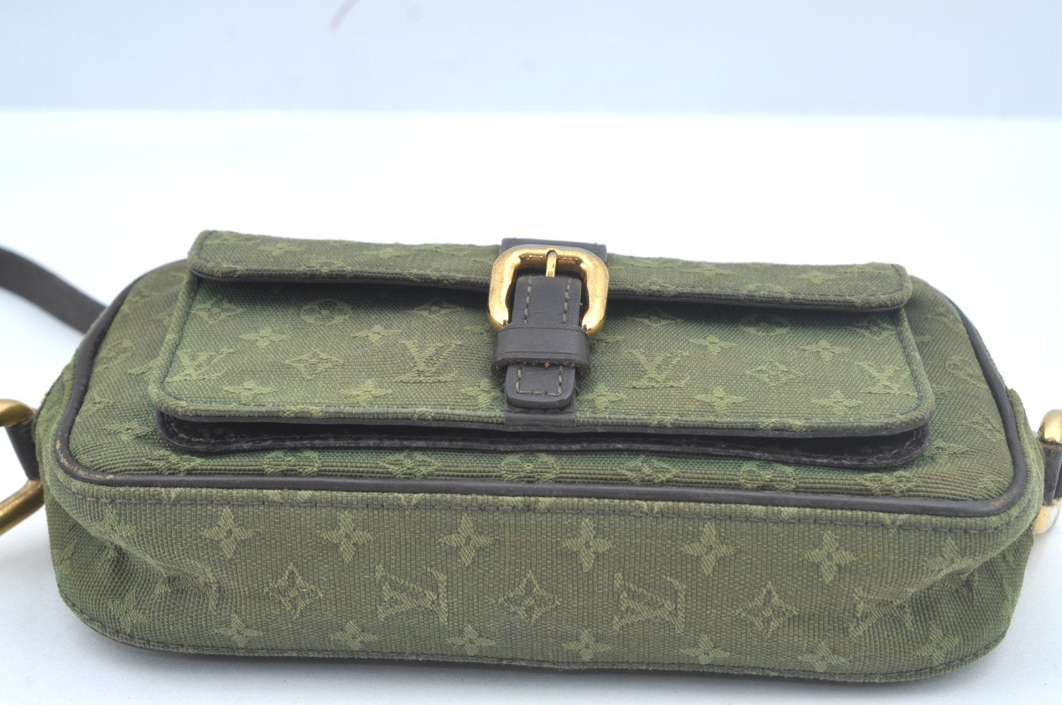 Auth Louis Vuitton Monogram Mini Juliet MM Shoulder Bag Khaki M92418 LV L0531