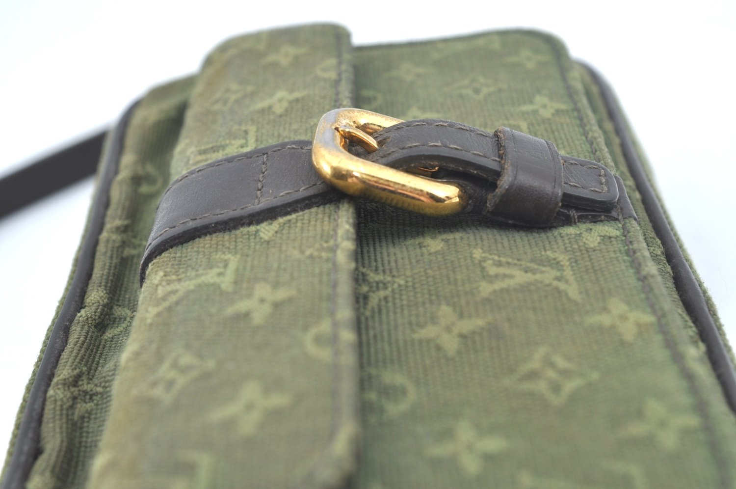 Auth Louis Vuitton Monogram Mini Juliet MM Shoulder Bag Khaki M92418 LV L0531