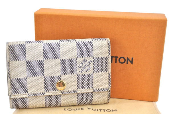 Authentic Louis Vuitton Damier Azur Multicles 6 Key Case Holder N61745 LV Box L0533