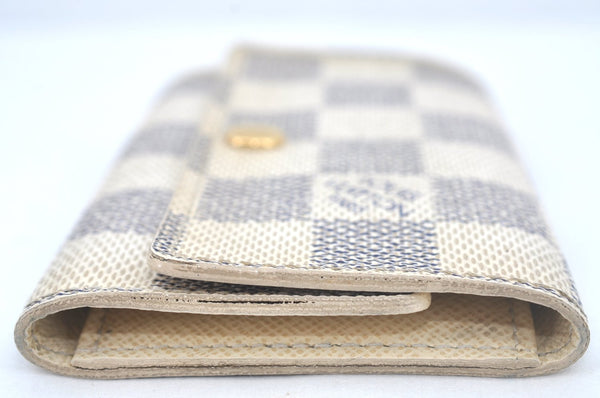 Authentic Louis Vuitton Damier Azur Multicles 6 Key Case Holder N61745 LV Box L0533