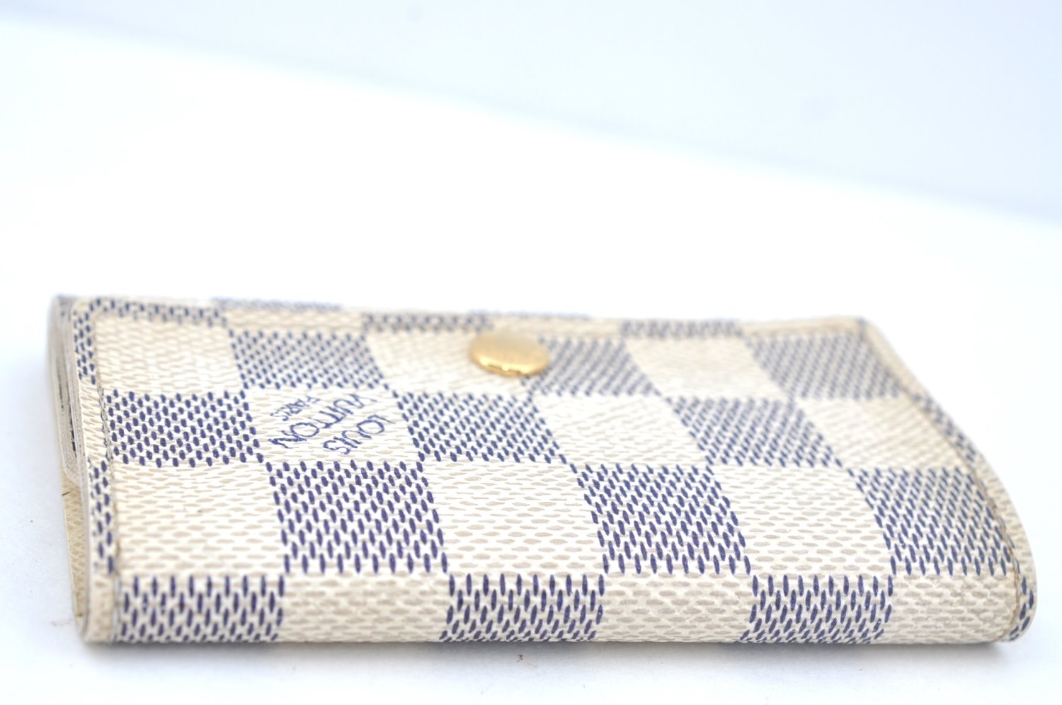 Authentic Louis Vuitton Damier Azur Multicles 6 Key Case Holder N61745 LV Box L0533