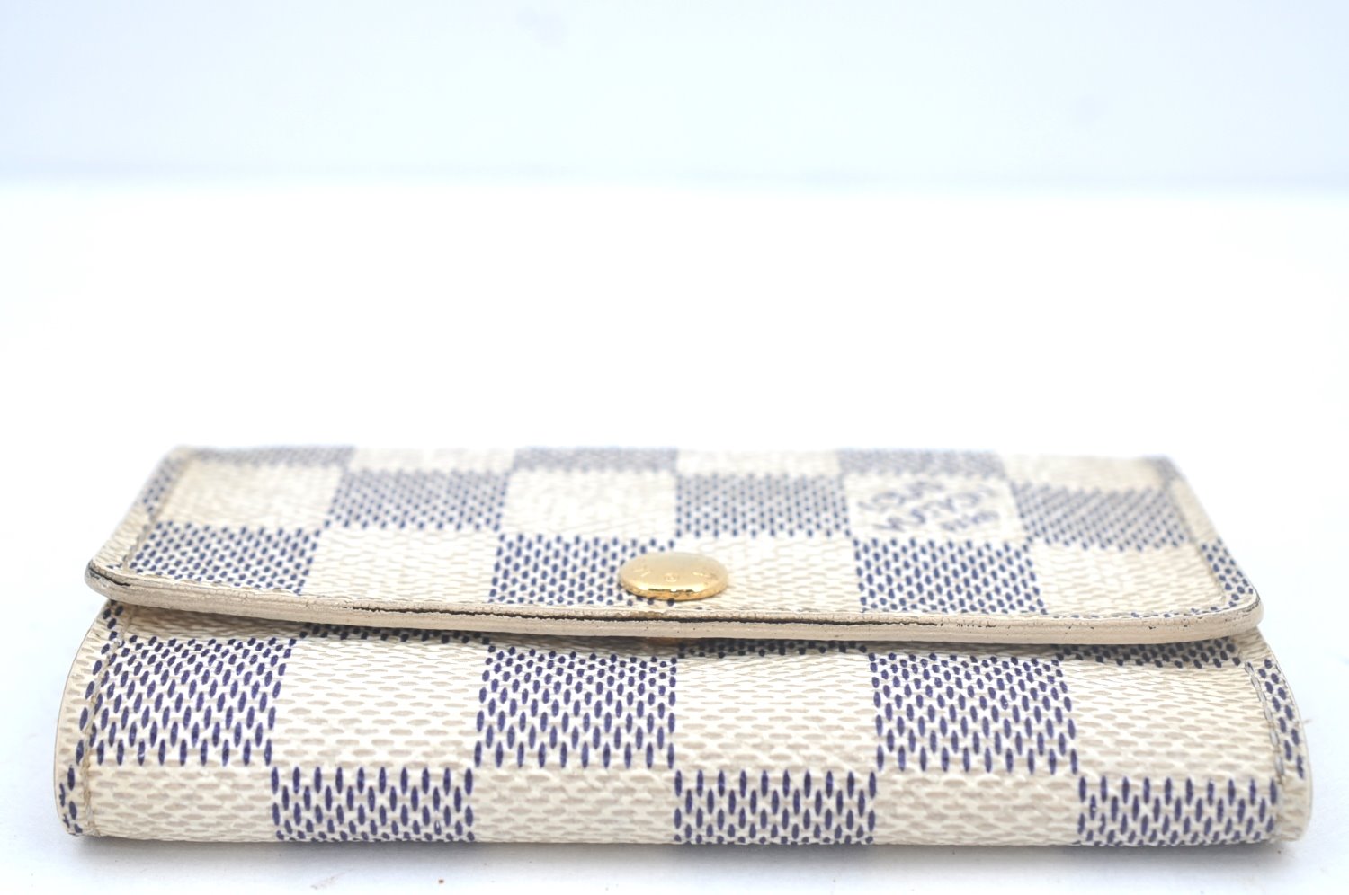 Authentic Louis Vuitton Damier Azur Multicles 6 Key Case Holder N61745 LV Box L0533