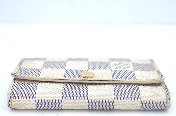 Authentic Louis Vuitton Damier Azur Multicles 6 Key Case Holder N61745 LV Box L0533