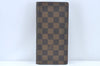 Authentic Louis Vuitton Damier Portefeuille Brazza Long Wallet N60017 LV L0534