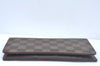 Authentic Louis Vuitton Damier Portefeuille Brazza Long Wallet N60017 LV L0534