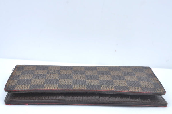 Authentic Louis Vuitton Damier Portefeuille Brazza Long Wallet N60017 LV L0534