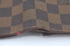 Authentic Louis Vuitton Damier Portefeuille Brazza Long Wallet N60017 LV L0534