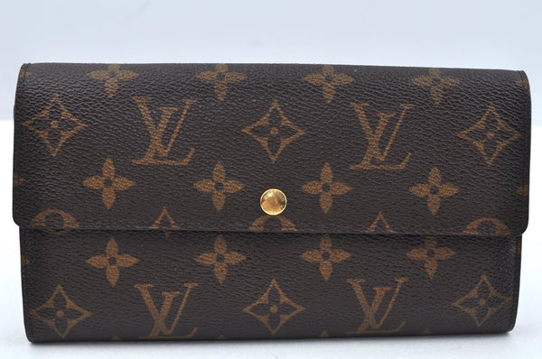 Auth Louis Vuitton Monogram Portefeuille Sarah Purse Wallet M61734 LV Junk L0535