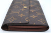 Auth Louis Vuitton Monogram Portefeuille Sarah Purse Wallet M61734 LV Junk L0535