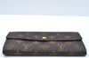 Auth Louis Vuitton Monogram Portefeuille Sarah Purse Wallet M61734 LV Junk L0535