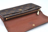 Auth Louis Vuitton Monogram Portefeuille Sarah Purse Wallet M61734 LV Junk L0535