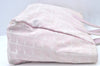 Authentic CHANEL New Travel Line Shoulder Tote Bag Nylon Leather Pink L0536