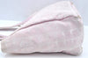 Authentic CHANEL New Travel Line Shoulder Tote Bag Nylon Leather Pink L0536