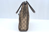 Authentic GUCCI Jackie Hand Bag GG Canvas Leather 0021065 Brown L0538