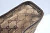 Authentic GUCCI Jackie Hand Bag GG Canvas Leather 0021065 Brown L0538