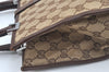 Authentic GUCCI Jackie Hand Bag GG Canvas Leather 0021065 Brown L0538