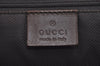 Authentic GUCCI Jackie Hand Bag GG Canvas Leather 0021065 Brown L0538
