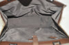 Authentic GUCCI Jackie Hand Bag GG Canvas Leather 0021065 Brown L0538