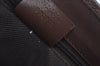 Authentic GUCCI Jackie Hand Bag GG Canvas Leather 0021065 Brown L0538