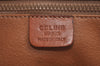 Auth CELINE Macadam Blason Shoulder Cross Body Bag PVC Leather Brown Junk L0540