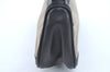 Authentic GUCCI Hand Bag Pouch Purse Canvas Leather Black L0541
