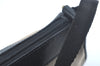 Authentic GUCCI Hand Bag Pouch Purse Canvas Leather Black L0541