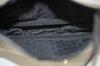 Authentic GUCCI Hand Bag Pouch Purse Canvas Leather Black L0541