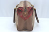 Authentic GUCCI Hand Bag GG PVC Leather Brown Junk L0542