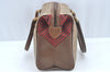 Authentic GUCCI Hand Bag GG PVC Leather Brown Junk L0542