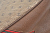 Authentic GUCCI Hand Bag GG PVC Leather Brown Junk L0542