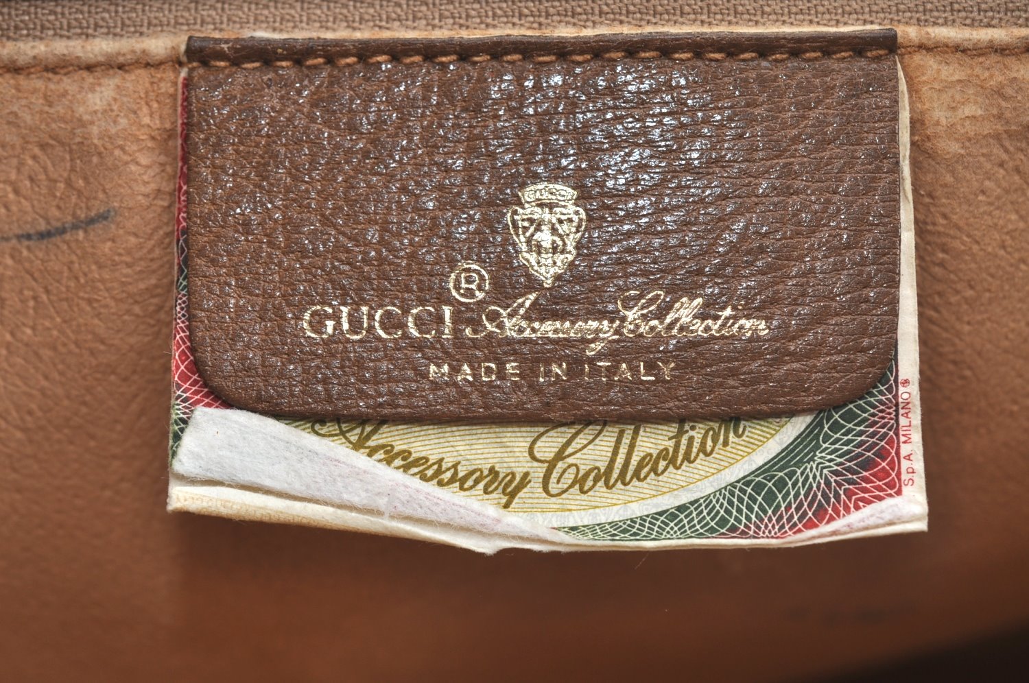 Authentic GUCCI Hand Bag GG PVC Leather Brown Junk L0542