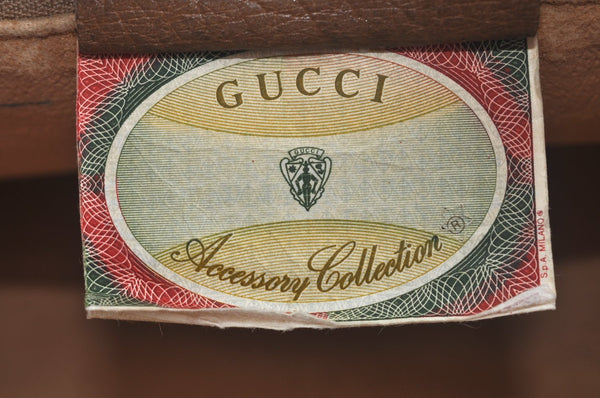 Authentic GUCCI Hand Bag GG PVC Leather Brown Junk L0542