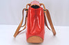 Authentic Louis Vuitton Vernis Biscayne Bay GM Shoulder Bag Red M91287 LV L0545