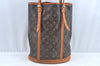 Authentic Louis Vuitton Monogram Bucket GM Shoulder Tote Bag M42236 Junk L0546
