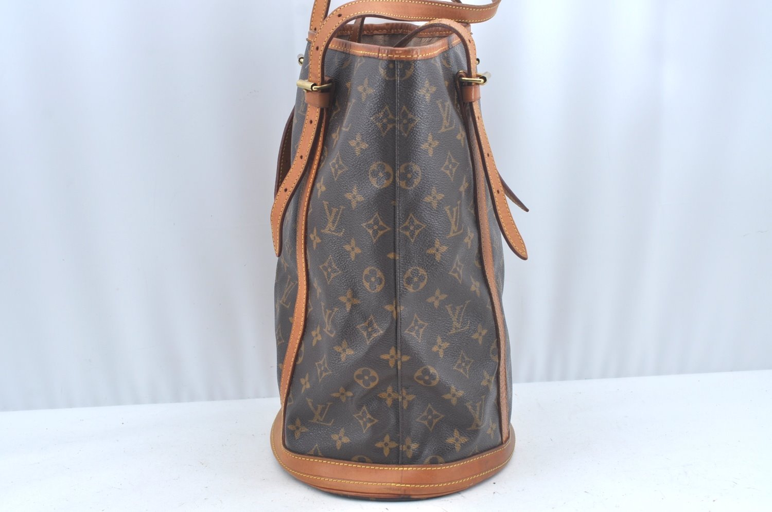 Authentic Louis Vuitton Monogram Bucket GM Shoulder Tote Bag M42236 Junk L0546