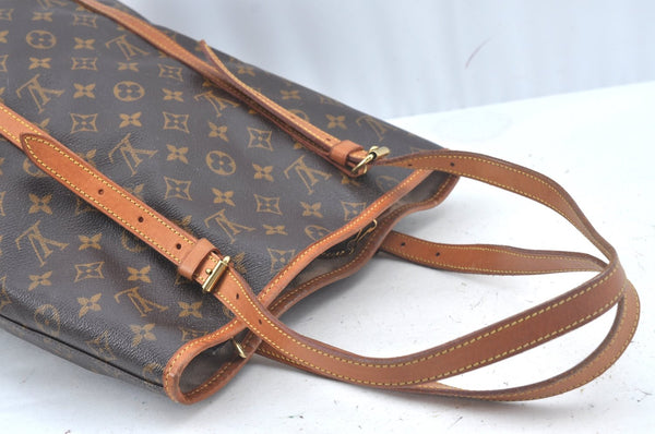 Authentic Louis Vuitton Monogram Bucket GM Shoulder Tote Bag M42236 Junk L0546