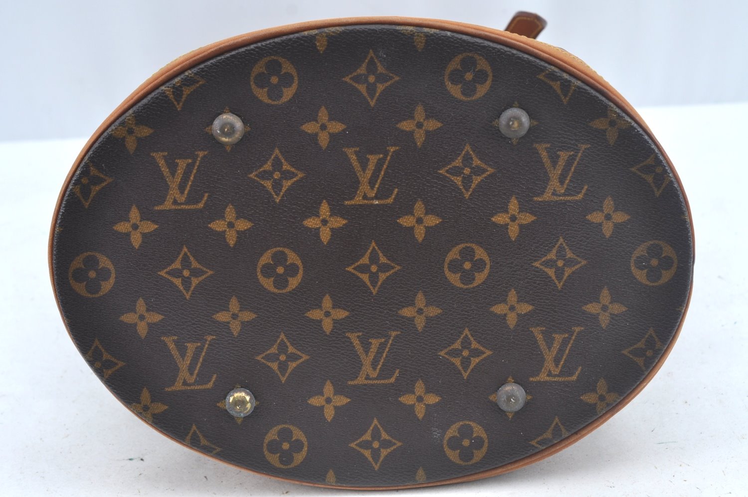 Authentic Louis Vuitton Monogram Bucket GM Shoulder Tote Bag M42236 Junk L0546