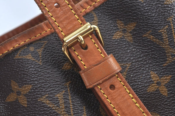 Authentic Louis Vuitton Monogram Bucket GM Shoulder Tote Bag M42236 Junk L0546