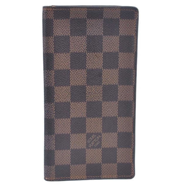 Authentic Louis Vuitton Damier Porte Cartes Credit Yen Wallet N60825 LV L0547