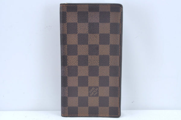 Authentic Louis Vuitton Damier Porte Cartes Credit Yen Wallet N60825 LV L0547