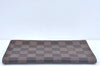 Authentic Louis Vuitton Damier Porte Cartes Credit Yen Wallet N60825 LV L0547