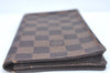 Authentic Louis Vuitton Damier Porte Cartes Credit Yen Wallet N60825 LV L0547