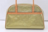 Auth Louis Vuitton Vernis Tompkins Square Hand Bag Light Green M91150 LV L0548