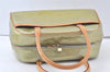 Auth Louis Vuitton Vernis Tompkins Square Hand Bag Light Green M91150 LV L0548