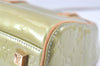 Auth Louis Vuitton Vernis Tompkins Square Hand Bag Light Green M91150 LV L0548