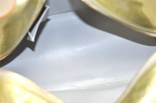 Auth Louis Vuitton Vernis Tompkins Square Hand Bag Light Green M91150 LV L0548