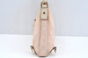 Authentic GUCCI Abbey Shoulder Hand Bag Purse GG Canvas Leather Pink L0553